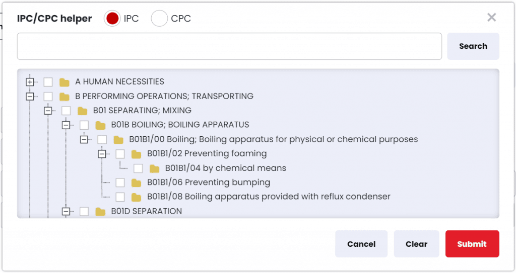 IPC/CPC Classification