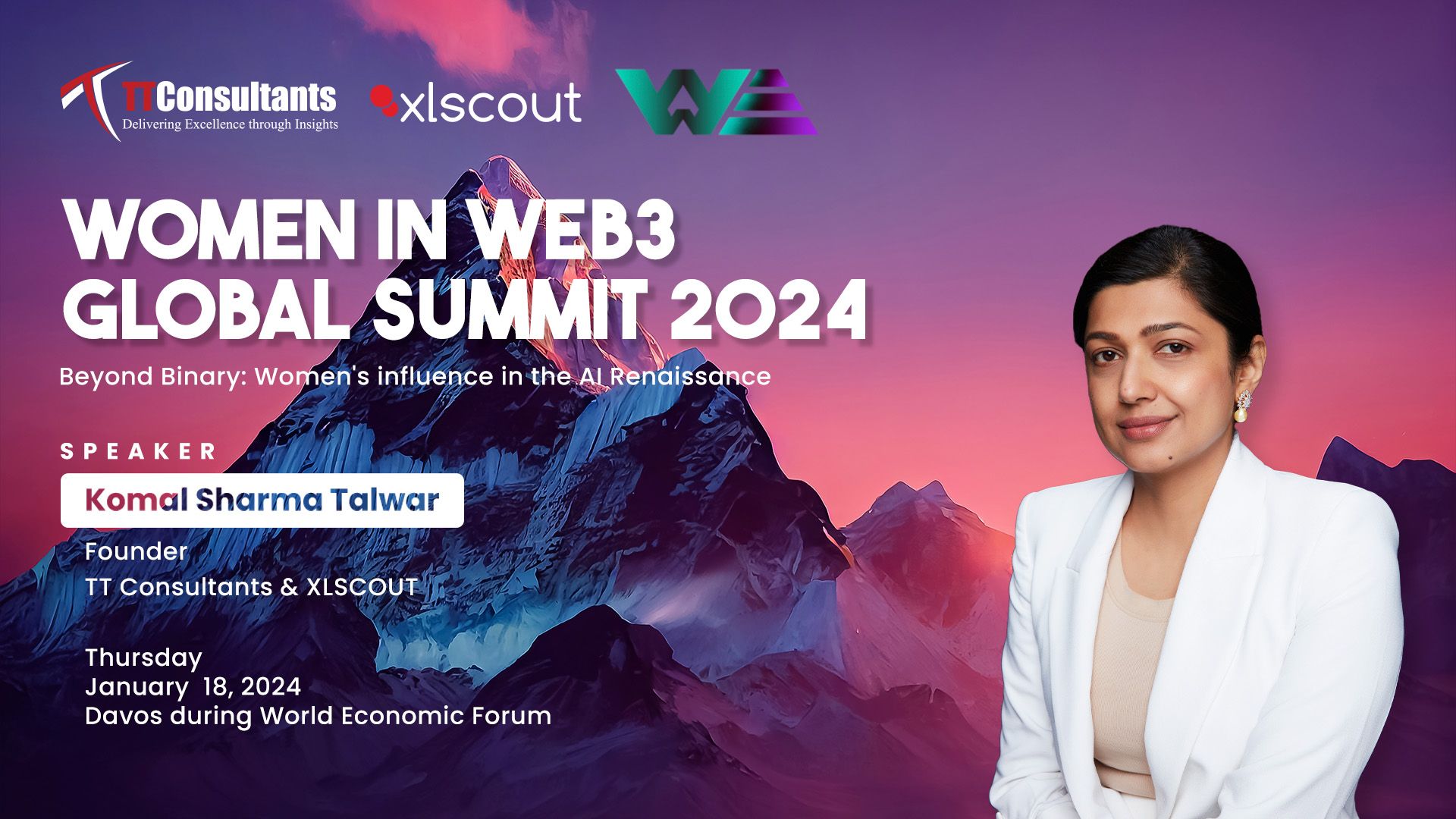 Komal Sharma Talwar at WiW3CH Global Summit 2024