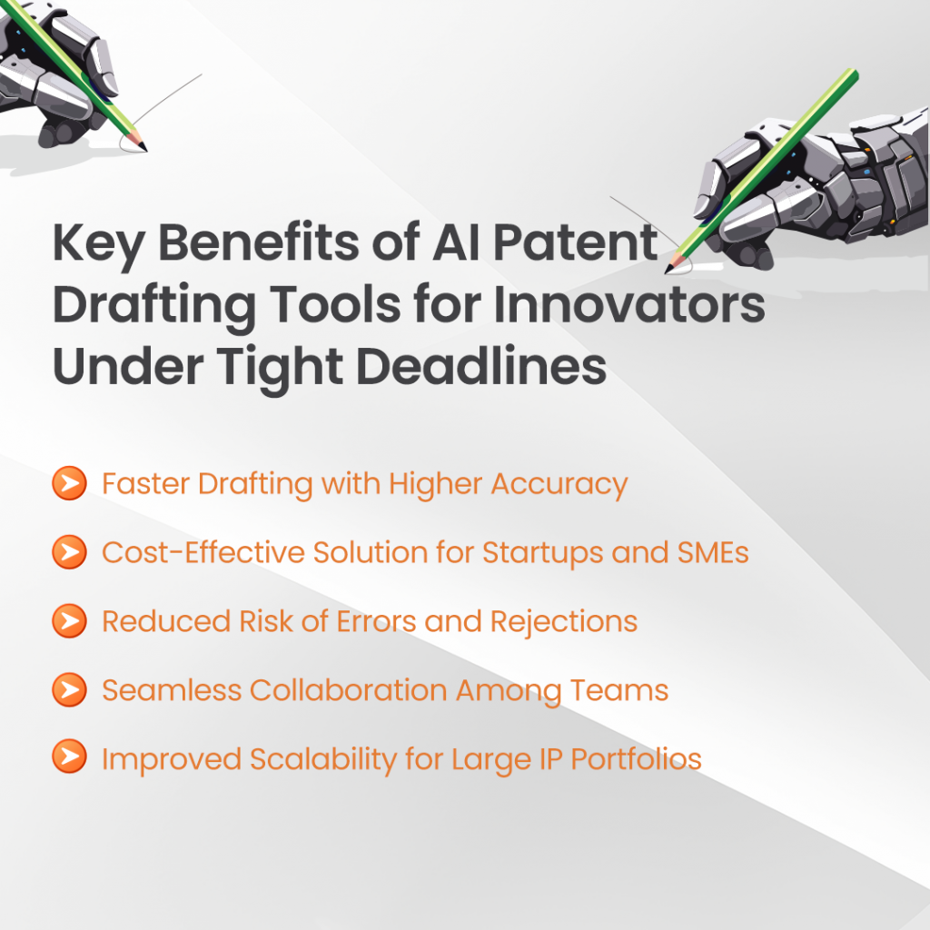 Key Benefits of AI Patent Drafting Tools for Innovators Under Tight Deadlines