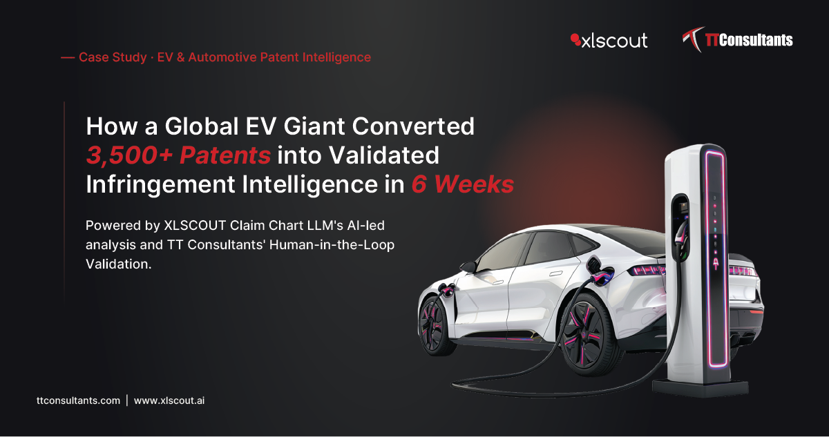 How a Global EV Giant Converted 3,500+ Patents into Validated Infringement Intelligence in 6 Weeks